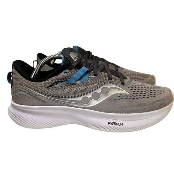Saucony Ride 15 Mens Running Walking Shoes Gray Athletic Sneakers Sz 10 Comfort - Picture 12 of 16